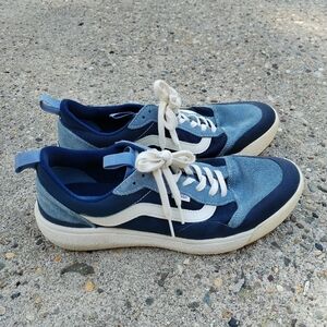 Vans Ultrarange EXO SE Shoes Mens 12 Blue Suede Ripstop Mesh Gum Soles Sneakers